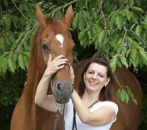 Sabine und Pferd